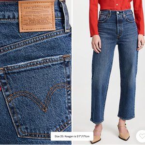 Levi's Ribcage Straight Ankle Jeans  Size 25x29